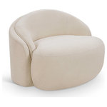 Meridian Furniture - Caspian Upholstered Accent Chair, Beige, Chenille Fabric - Indulge in the allure of the Beige Caspian Chair by Meridian Furniture. Its captivating design and luxurious Beige elevate any space with effortless elegance. Crafted with precision and durability in mind, this stunning piece becomes the focal point of gatherings, fostering moments of connection and warmth. Embrace sophistication and style with the Caspian Chair, a testament to exquisite taste and timeless beauty.