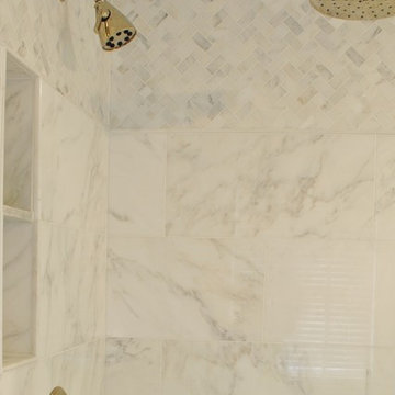New Calacatta Marble Master Bathroom