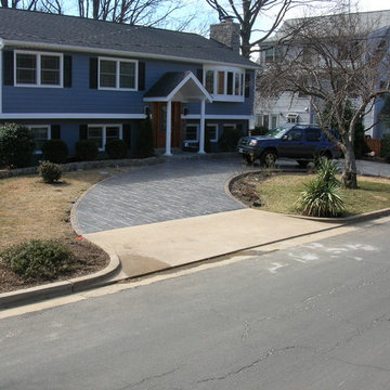 Stamped Concrete driveway with decorative border detail
