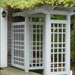 Garden Arbor with Side Panel - Pergolas