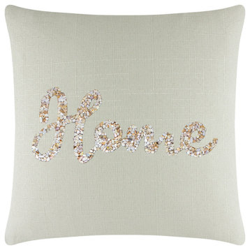 Sparkles Home Shell Home Pillow - 16x16" - Linen