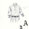 Original Art of the MLB 1914 Oakland Athletics Uniform