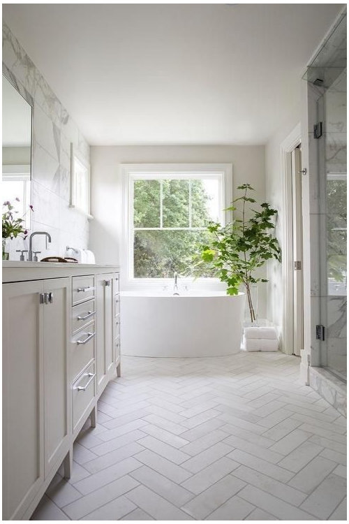 Bathroom Tile Herringbone Pattern Everything Bathroom 8058