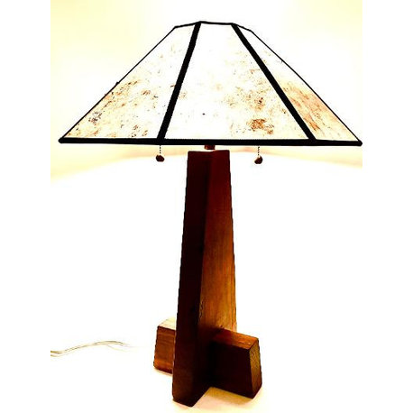 LA Table lamp Live edge Walnut