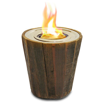 Indoor/Outdoor Fireplace, Montauk Reclaimed Wood Fire Bowl