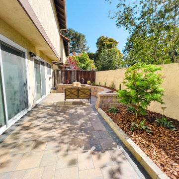 Backyard Remodel (Pavers, Mulch, Shrubs, Planter Bed, Edger)