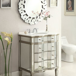 Mirrored Bathroom Vanities - Bathroom Vanities And Sink Consoles