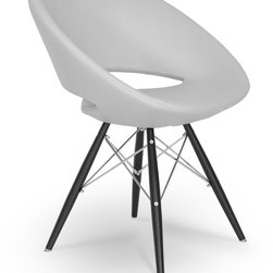 CRESCENT MW- LIGHT GREY LEATHERETTE - Dining Chairs