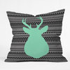 Deny Designs Allyson Johnson Deer And Aztec Outdoor Throw Pillow