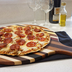 Solid Hardwood Pizza Board / Serving Platter - Serving Dishes And Platters