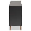Goldsmith Modern Contemporary Dark Gray/Gold Dresser