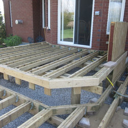 Re-enforcing deck framing for stones - Deck Tiles And Planks