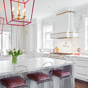 Water View Farmhouse Kitchen