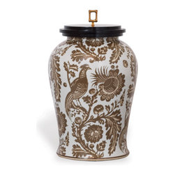 Arcadia Taupe Jar - Home Decor