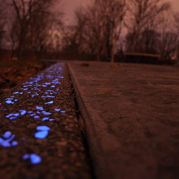 Glow-in-the-Dark stamped patio