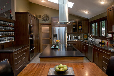 Example of a trendy kitchen design in Boise
