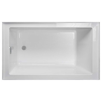 Jacuzzi LNS6030BRXXXX Linea 60" x 30" Acrylic Soaking Bathtub for - White