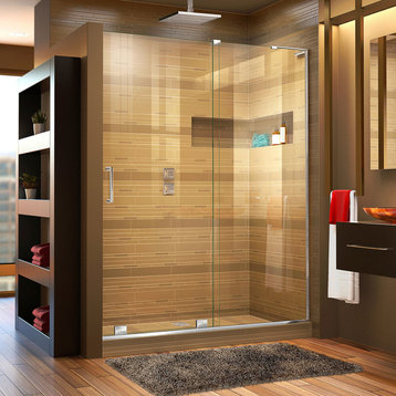 DreamLine Mirage-X 56-60"W Sliding Shower Door, Chrome; Right Wall Installation