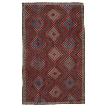 Rug N Carpet - Handmade Oriental 6' 3'' x 10' 4'' One-of-a-Kind Wool Kilim Rug