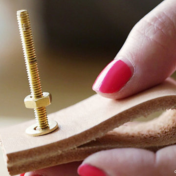 Easy DIY Kitchen Update: How to Make Chic Leather Drawer Pulls