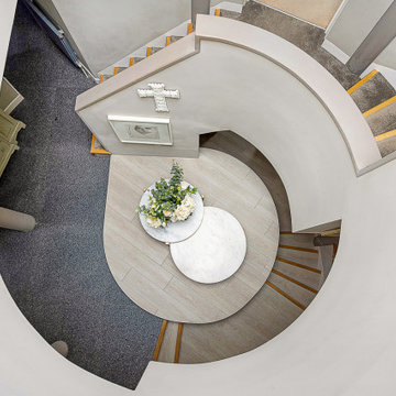 Round house hallway from above