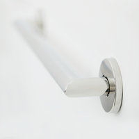 Coronado Designer Oval Bathroom Shower Grab Bar, Mitered Corners, Polished, 12"