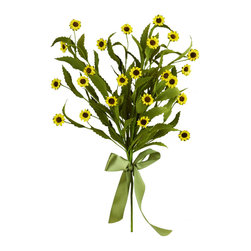 Shea's Wildflower - 22" Daisy Spray, Yellow - Wreaths And Garlands