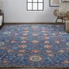 Weave & Wander Bennet Blue 2'x3' Hand Knotted Area Rug