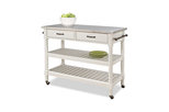 Savannah Kitchen Cart, White