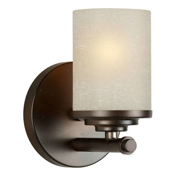 Forte Lighting 1 Light Bathroom Vanity Light in Antique Bronze