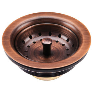 Residential Spring Coil Kitchen Faucet Cone Spray Head Antique 3 5 Kitchen Sink Strainer Drain Solid Br
