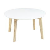 Melina Coffee Table, White Lacquer