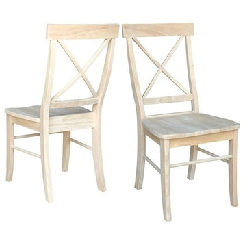 Unfinished Wood Dining Chairs