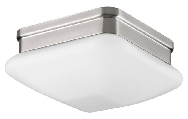 Eal 8 Single Light Flush Mount Ceiling Fixture Transitional Eal 8 Single Light Flush Mount Ceiling Fixture Brushed Nickel