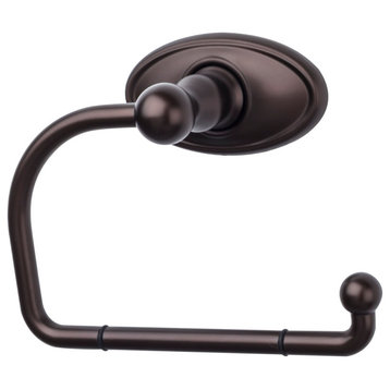Top Knobs ED4C Edwardian Bath Tissue Hook Oval Backplate - Oil Rubbed Bronze