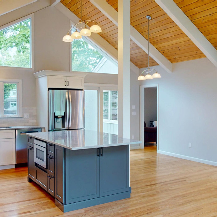 A model house with a high ceiling