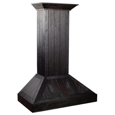 ZLINE 30" Wooden Wall Mount Range Hood in Rustic Dark Finish (KPDD-30)