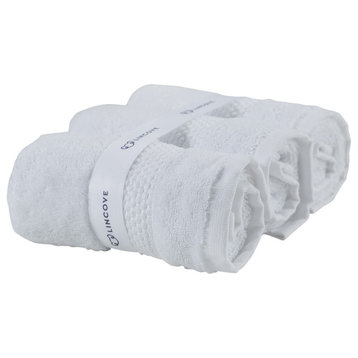 Face Towels, Set of 3, White