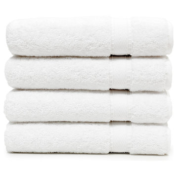 Linum Home Textiles Sinemis Terry Hand Towels, Set of 4, White