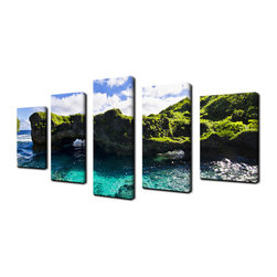 Ready2HangArt - Ready2hangart Chris Doherty 'Seaglass II' 5-piece Canvas Wall Art - Prints And Posters