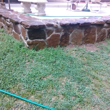 Native Stone Retaining Wall