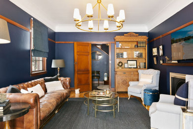 Inspiration for a victorian living room in Newcastle - Maitland.