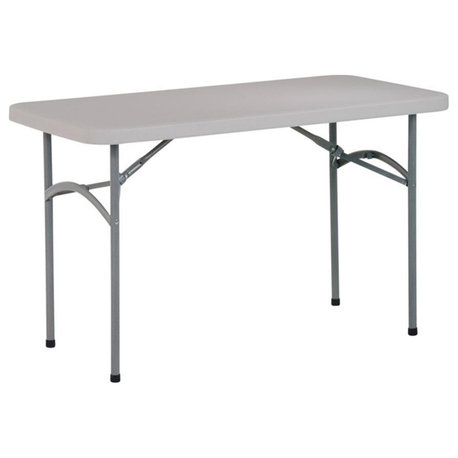 4' Light Gray Resin Multi Purpose Table Ideal for Indoor or Outdoor Use