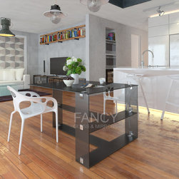 TORY GLASS DINING TABLE - Furniture