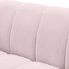 Elijah Velvet Upholstered Sofa, Pink