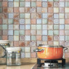TCRNG Classic Roman 2x2 Glass Mosaic Tile, Orange