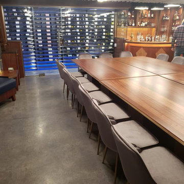 Polished Concrete in Wine Cellar