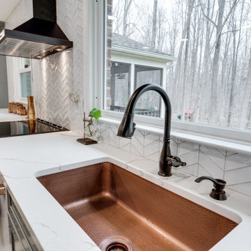 Fairfax Station, VA Transitional Grey Kitchen Remodel