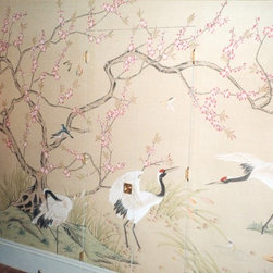 Panoramic Chinoiserie wallpaper mural - Products