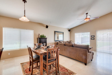 Inspiration for a timeless family room remodel in Phoenix
